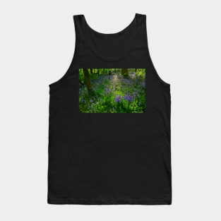 Evening Light in the Durham Bluebell Wood Tank Top